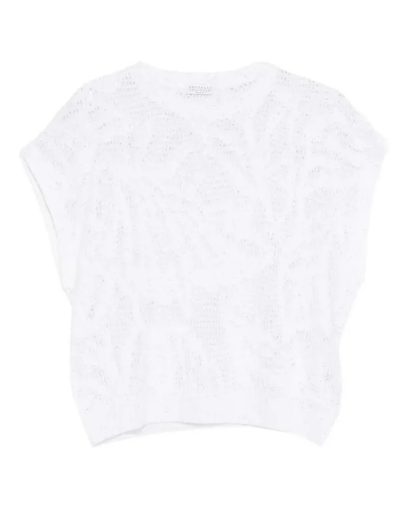 Brunello Cucinelli Weste - Weiß Weiß