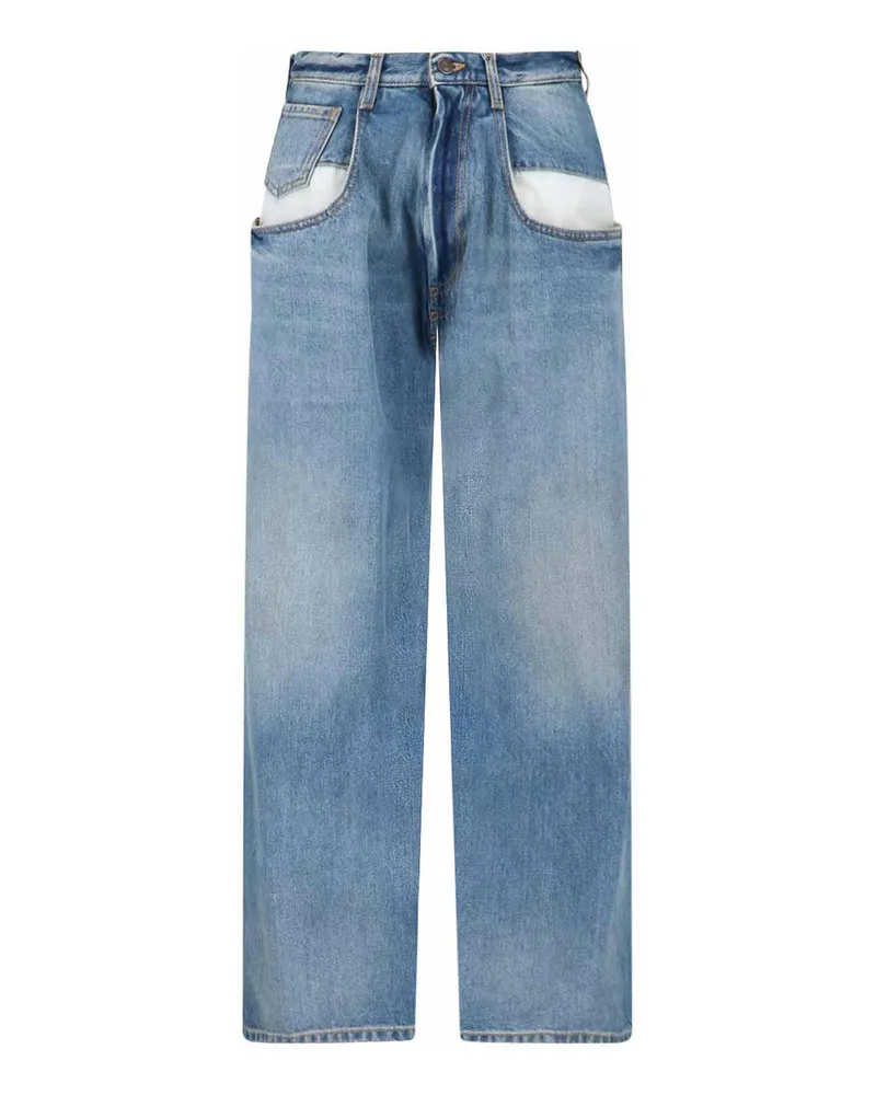 Maison Margiela Bootcut Jeans - Blau Blau
