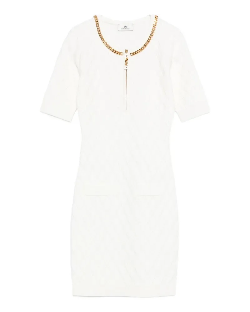 Elisabetta Franchi Kurzes Kleid - Weiß Weiß