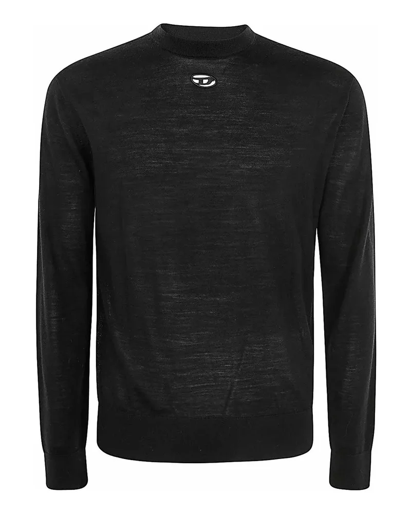 Diesel Rundhalspullover - Schwarz Schwarz