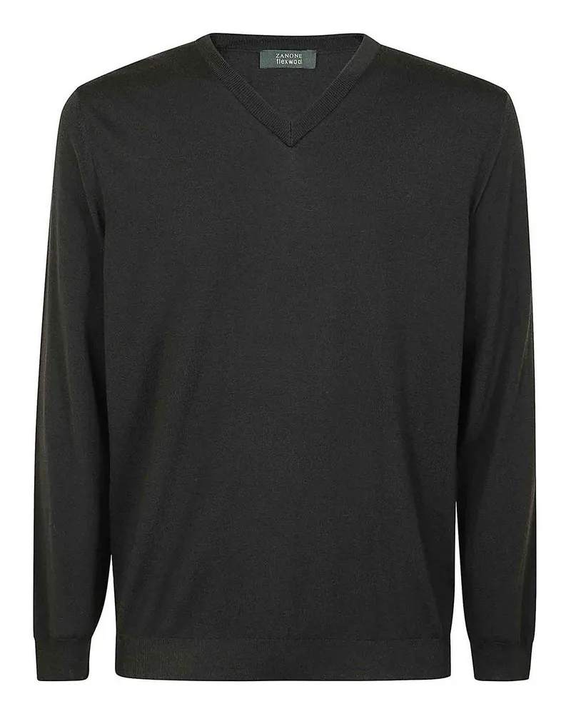 Zanone U-Boot-Pullover - Grün Grün