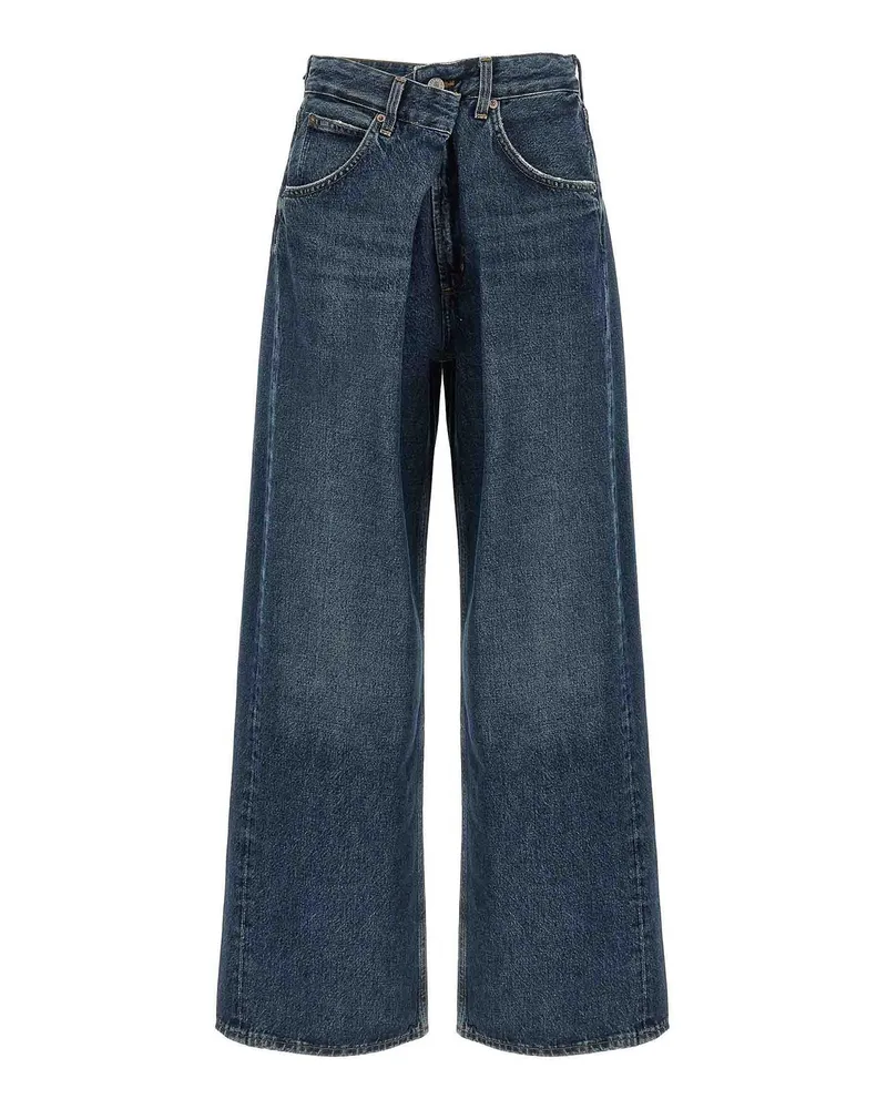 AGOLDE Schlagjeans - Blau Blau