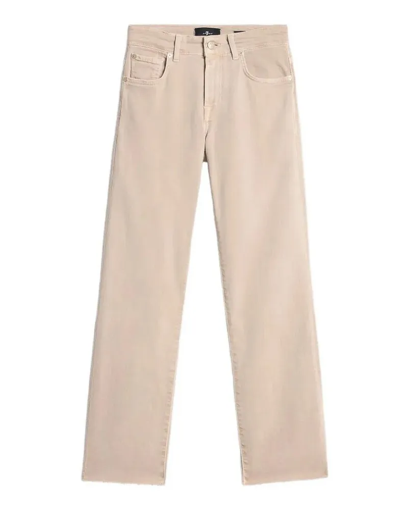 7 for all mankind Straight Leg Jeans - Beige Beige