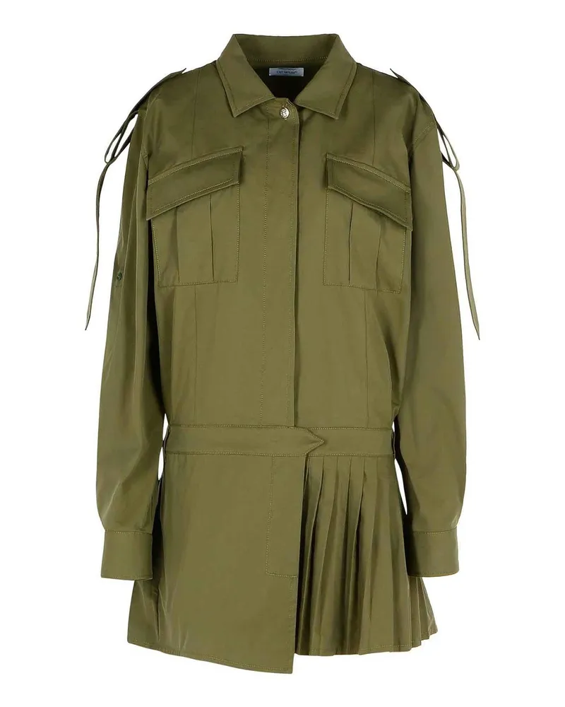OFF-WHITE Knielanges Kleid - Grün Grün