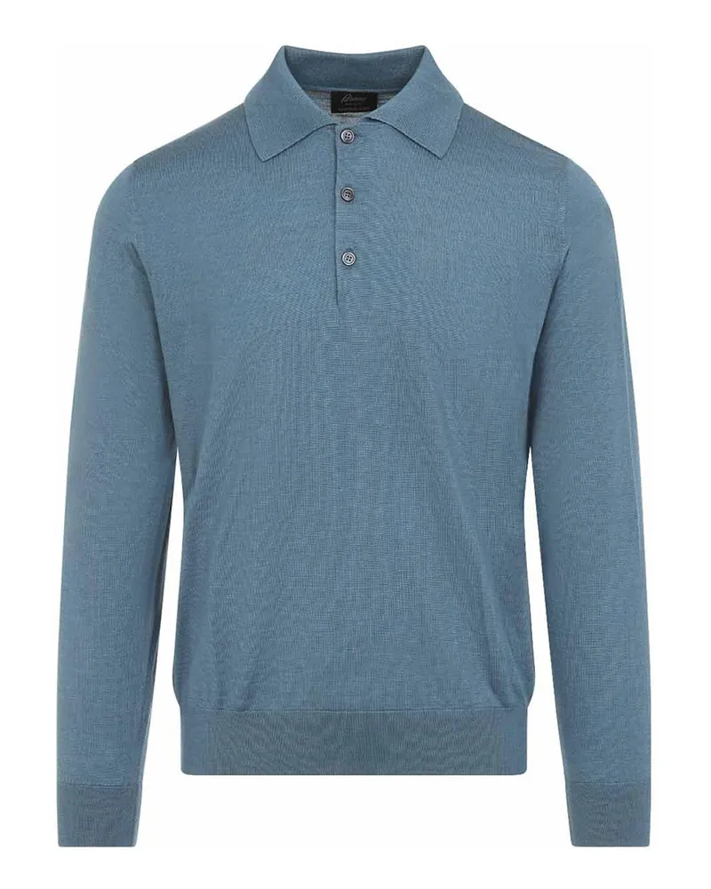 Brioni Poloshirt - Blau Blau