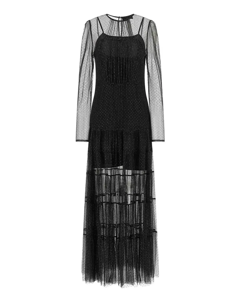 Twin-Set Abendkleid - Schwarz Schwarz