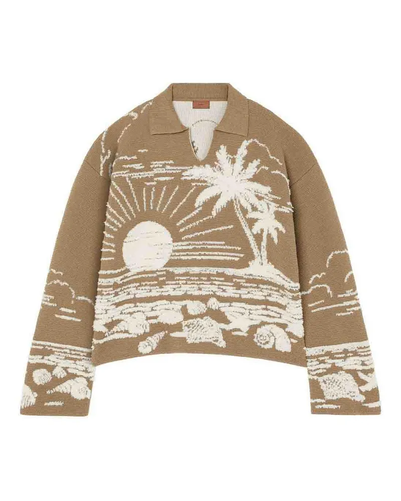 Alanui Poloshirt - Hellbraun Hellbraun