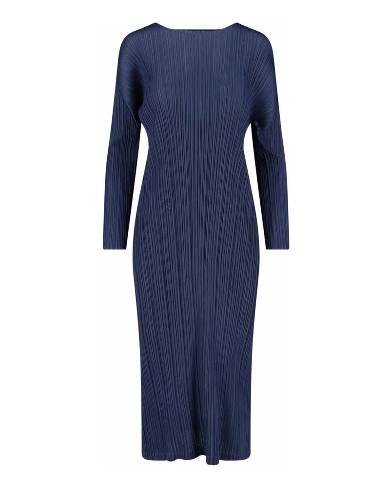 Issey Miyake Knielanges Kleid - Blau Blau