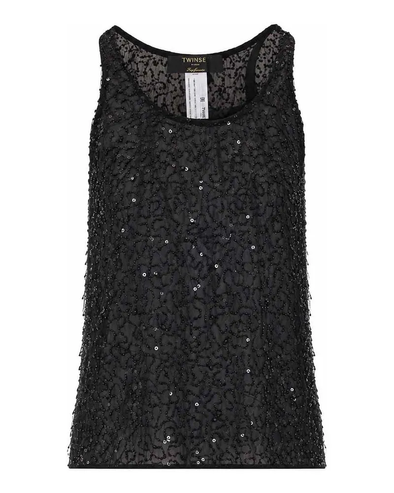 Twin-Set Top - Schwarz Schwarz