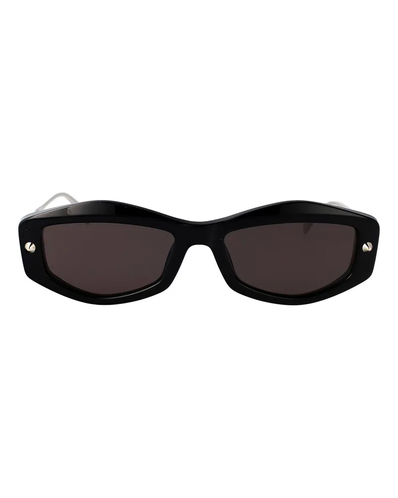 Alexander McQueen Sonnenbrille - Schwarz Schwarz