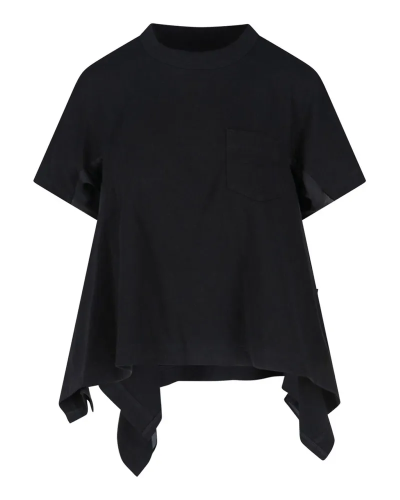 Sacai T-Shirt - Schwarz Schwarz