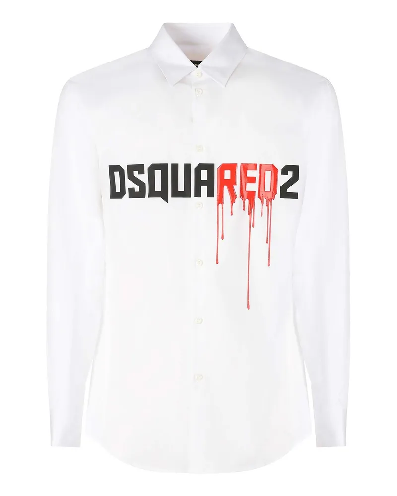 Dsquared2 Hemd - Weiß Weiß