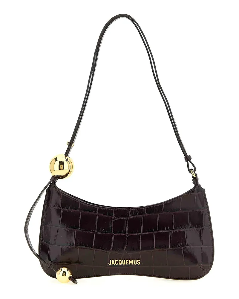 Jacquemus Schultertasche - Bordeaux Dunkelrot