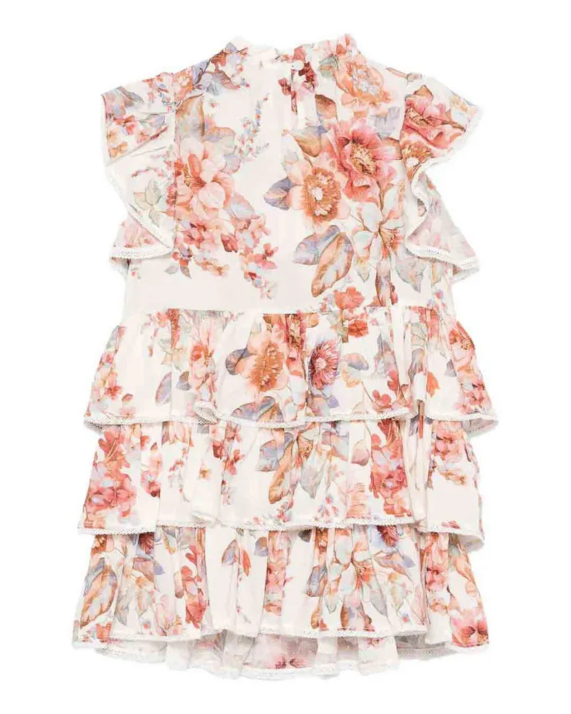 Zimmermann Knielanges Kleid - Weiß Weiß