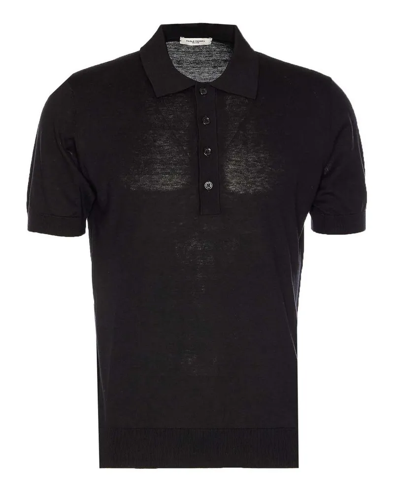 Paolo Pecora Milano Poloshirt - Schwarz Schwarz