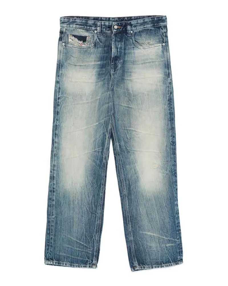 Diesel Straight Leg Jeans - Blau Blau