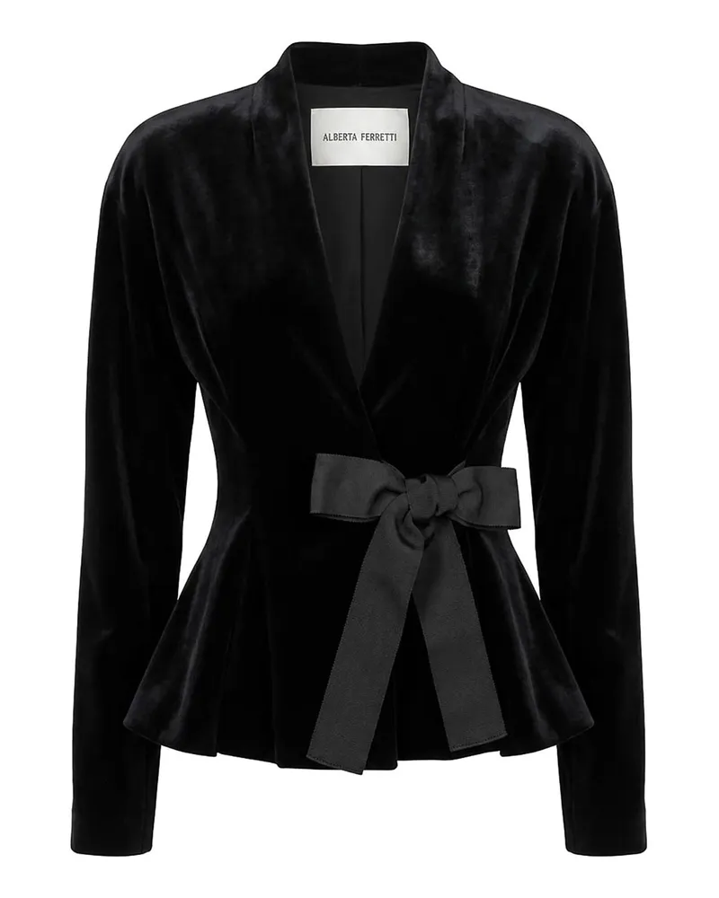 Alberta Ferretti Blazer - Schwarz Schwarz