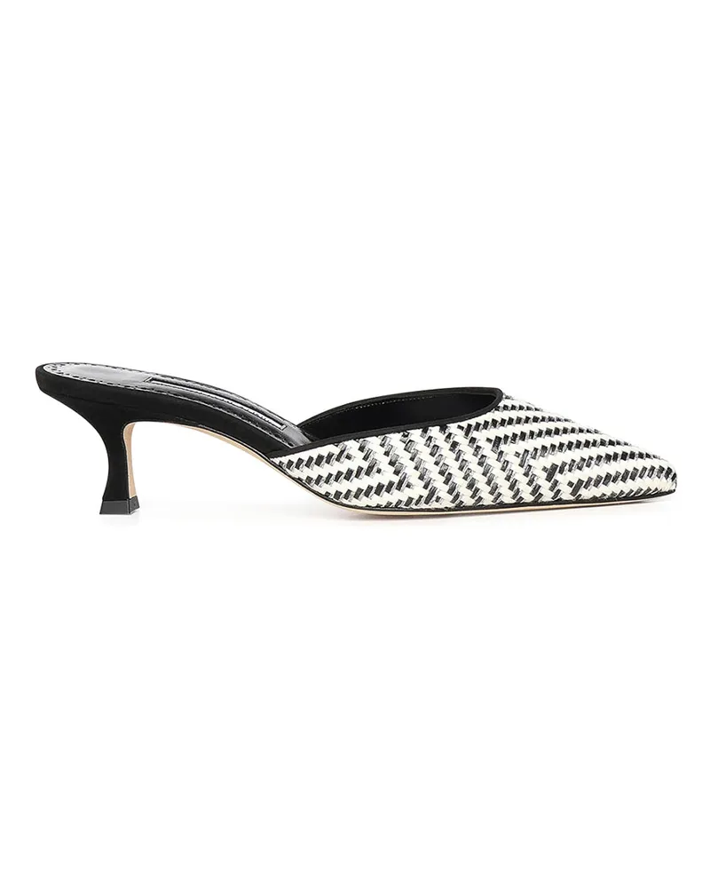Manolo Blahnik Mules - Weiß Weiß