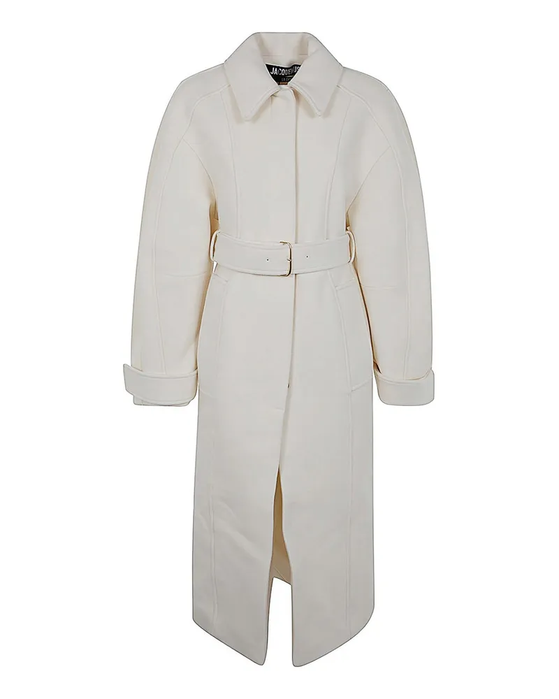 Jacquemus Kurzer Mantel - Weiß Weiß