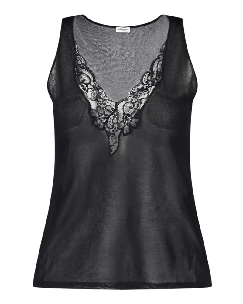 Balmain Top - Schwarz Schwarz