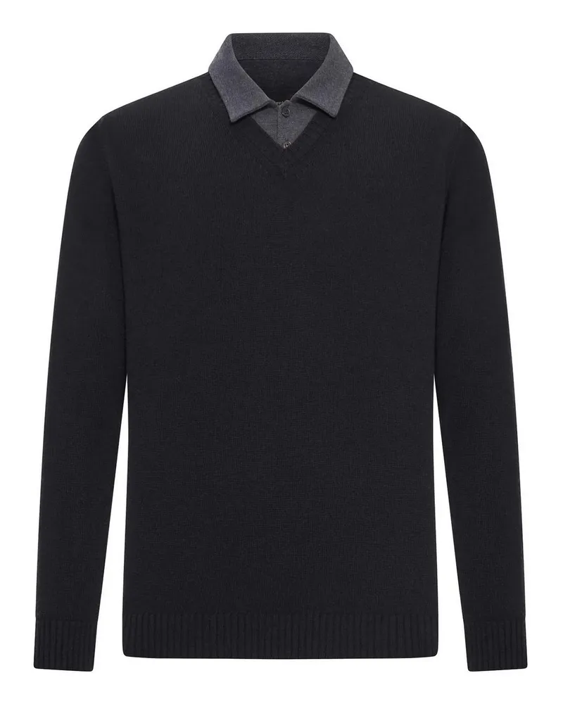 Roberto Collina Poloshirt - Schwarz Schwarz