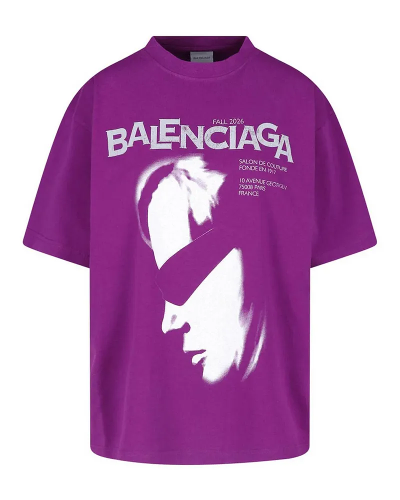Balenciaga T-Shirt - Lila Lila