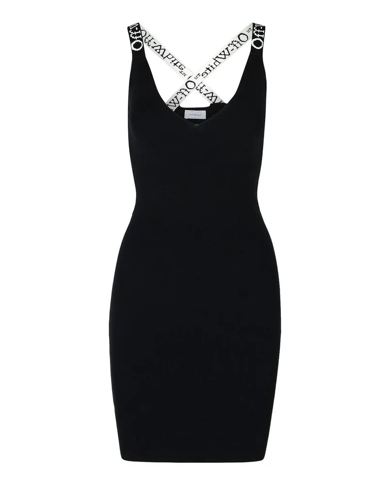 OFF-WHITE Knielanges Kleid - Schwarz Schwarz