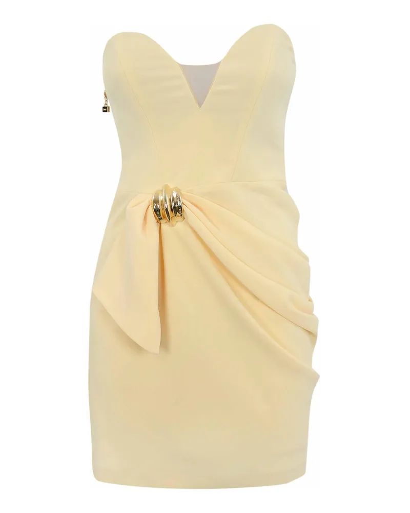 Elisabetta Franchi Knielanges Kleid - Gelb Gelb