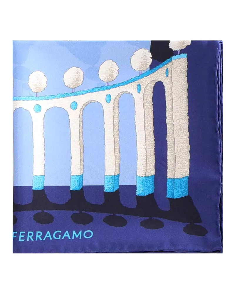 Ferragamo Schal - Blau Blau