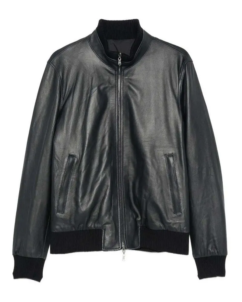 BARBA Lederjacke - Blau Blau