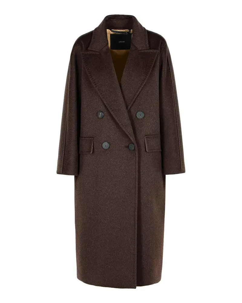 Max Mara Langer Mantel - Braun Braun