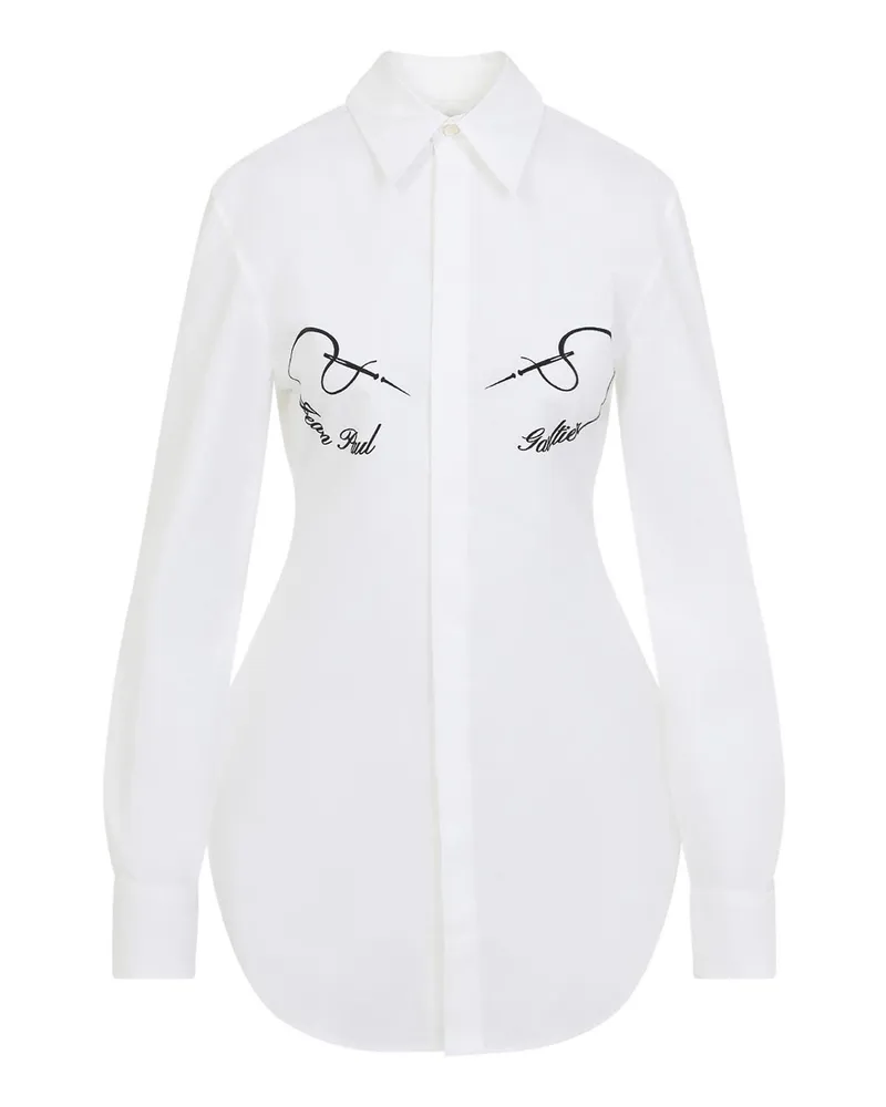 Jean Paul Gaultier Hemd - Weiß Weiß
