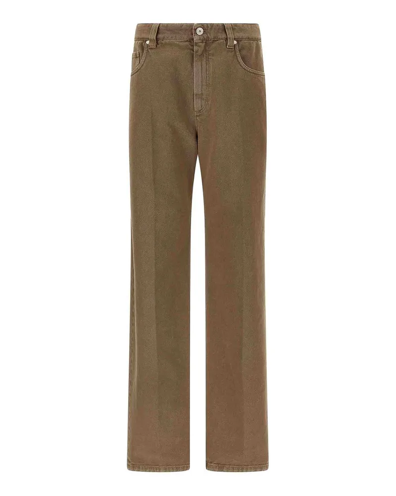 Brunello Cucinelli Straight Leg Jeans - Beige Beige