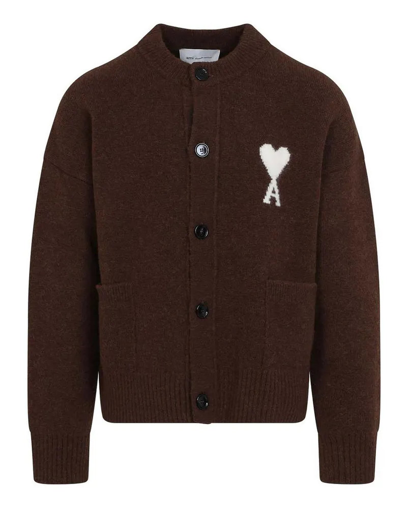 AMI Paris Cardigan - Braun Braun