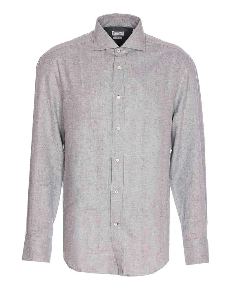 Brunello Cucinelli Hemd - Grau Grau