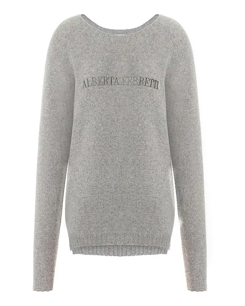 Alberta Ferretti Rundhalspullover - Grau Grau