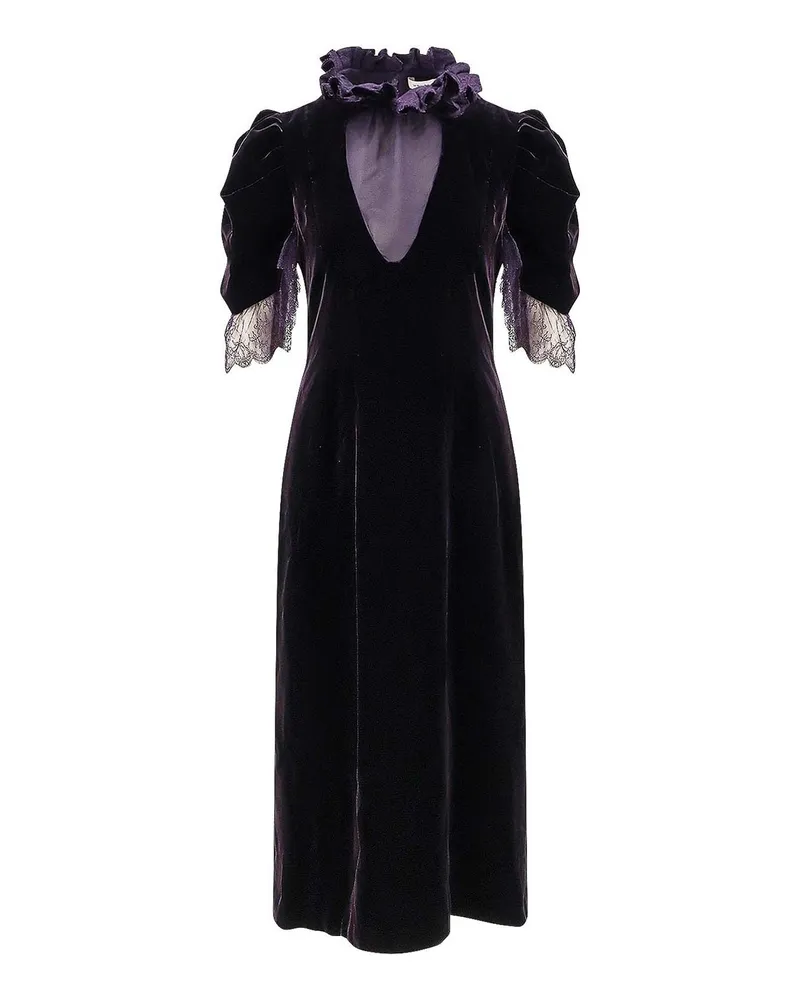 Alexander McQueen Knielanges Kleid - Lila Lila