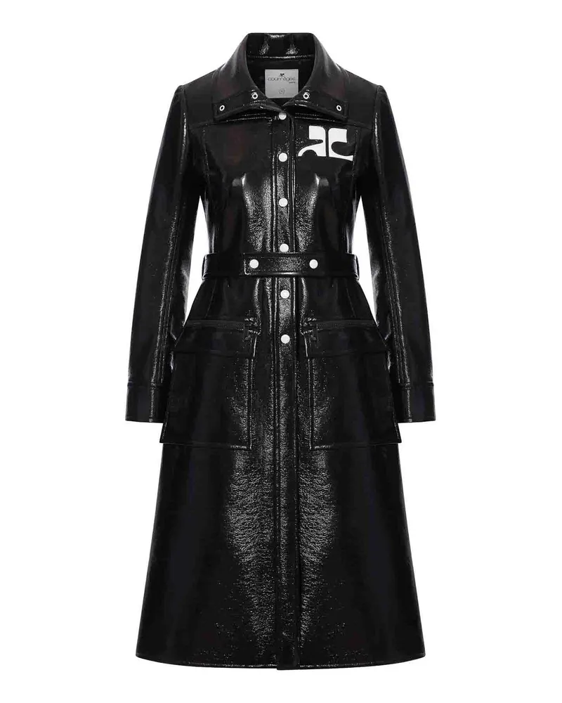 Courrèges Trenchcoat - Schwarz Schwarz