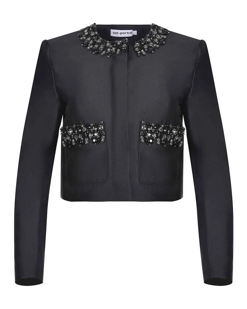 Self-Portrait Casualjacke - Schwarz Schwarz