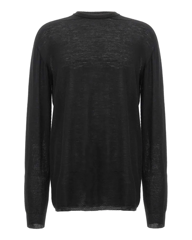 Rick Owens Rundhalspullover - Schwarz Schwarz