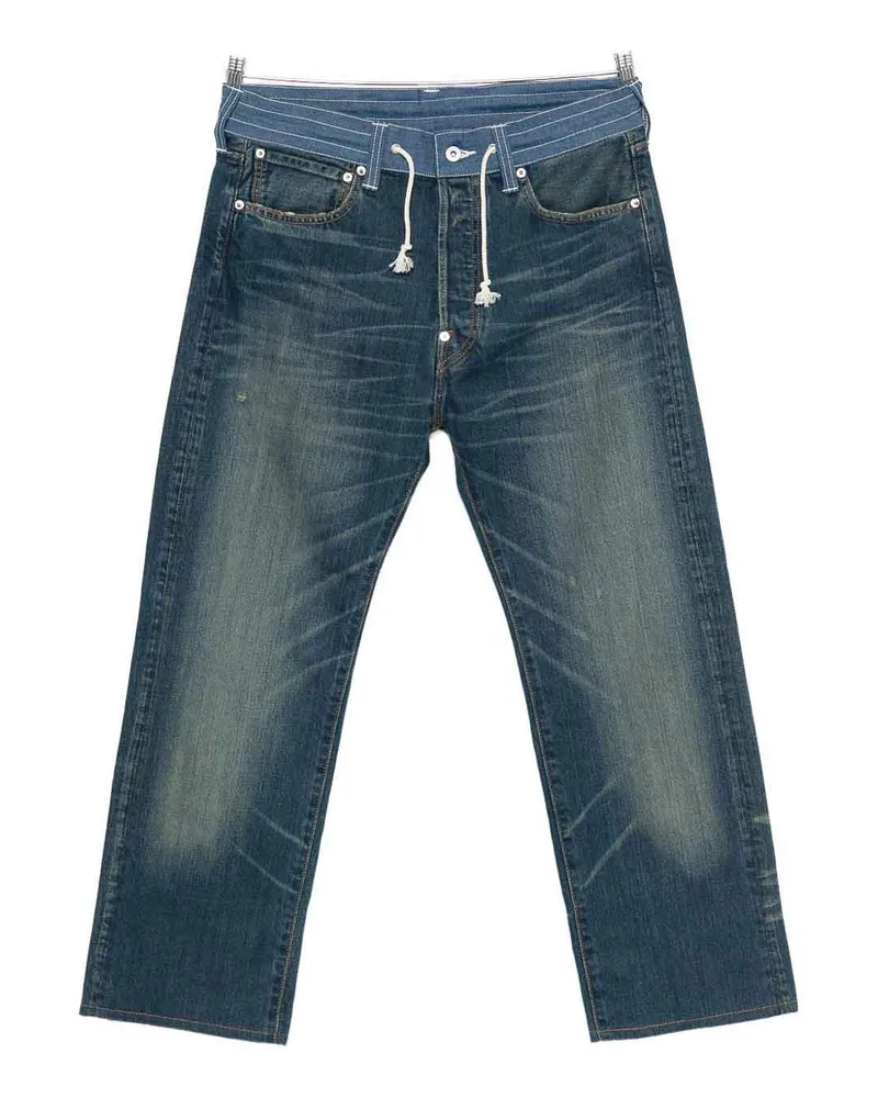 Junya Watanabe Straight Leg Jeans - Blau Blau