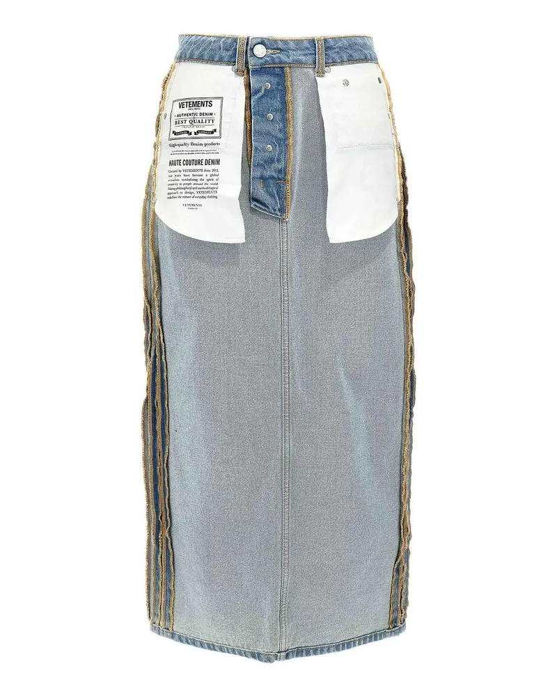 VETEMENTS Midirock - Hellblau Hellblau