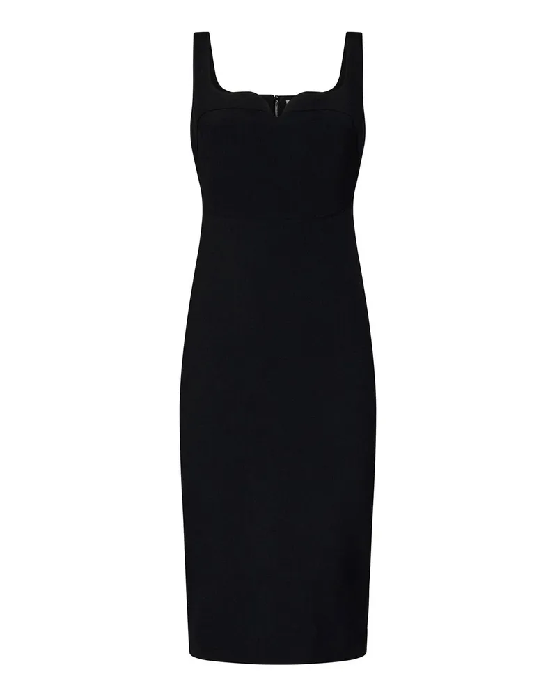 Victoria Beckham Knielanges Kleid - Schwarz Schwarz