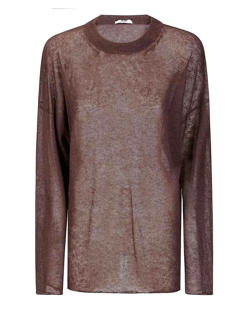 Haikure Rundhalspullover - Dunkelbraun Dunkelbraun