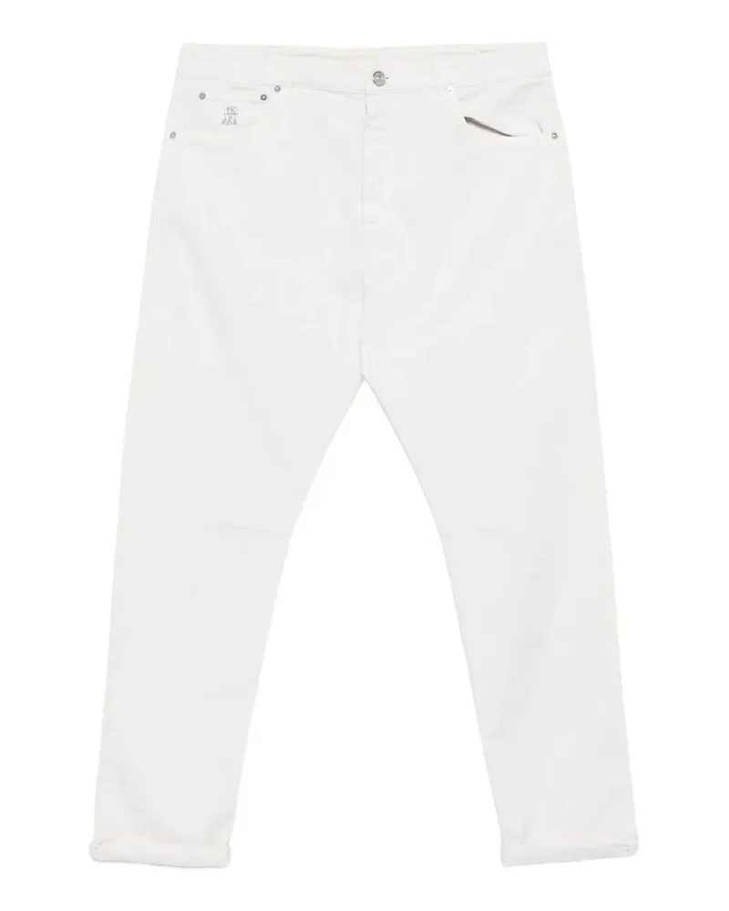 Brunello Cucinelli Bootcut Jeans - Weiß Weiß