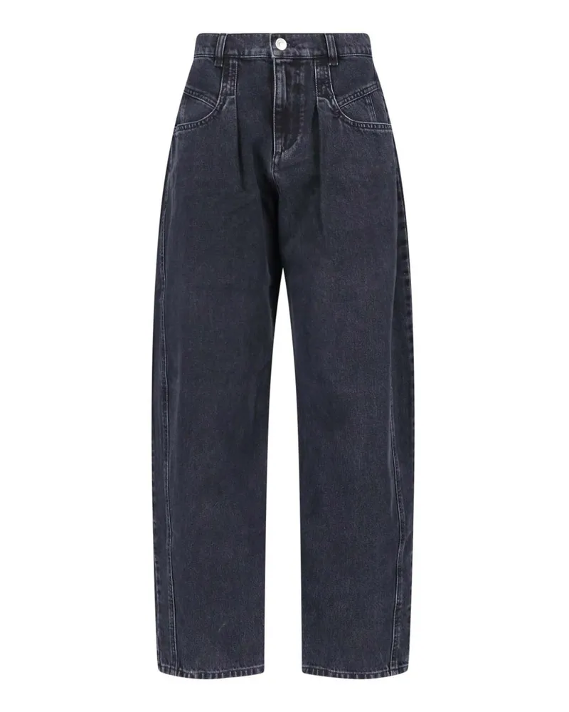 Isabel Marant Straight Leg Jeans - Schwarz Schwarz