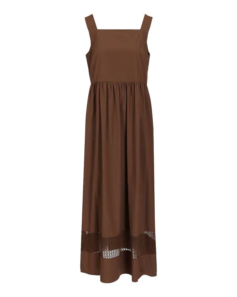 Max Mara Knielanges Kleid - Braun Braun