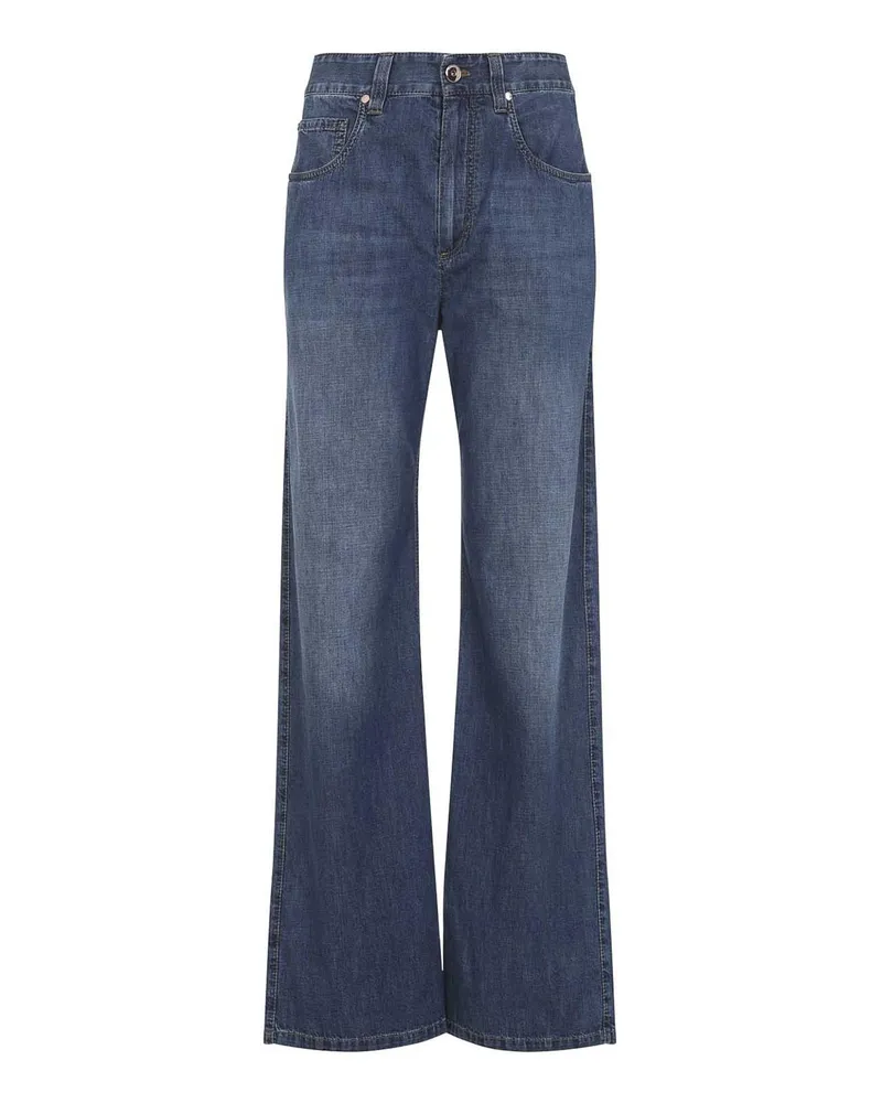 Brunello Cucinelli Straight Leg Jeans - Blau Blau