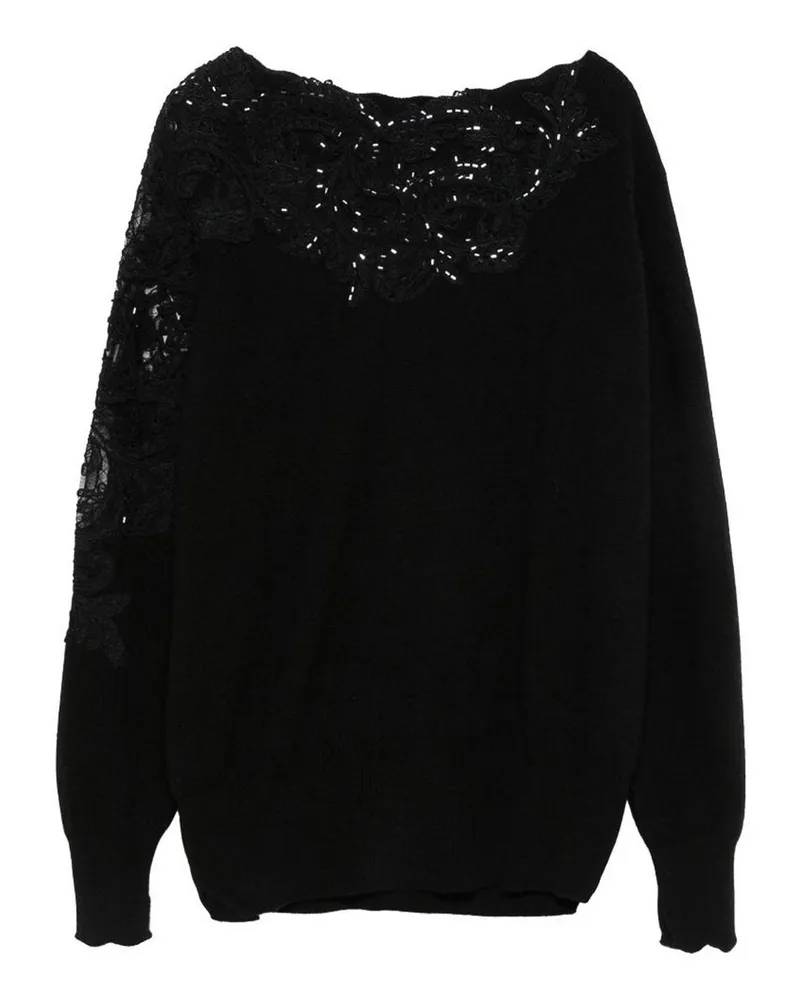 Ermanno Scervino Rundhalspullover - Schwarz Schwarz