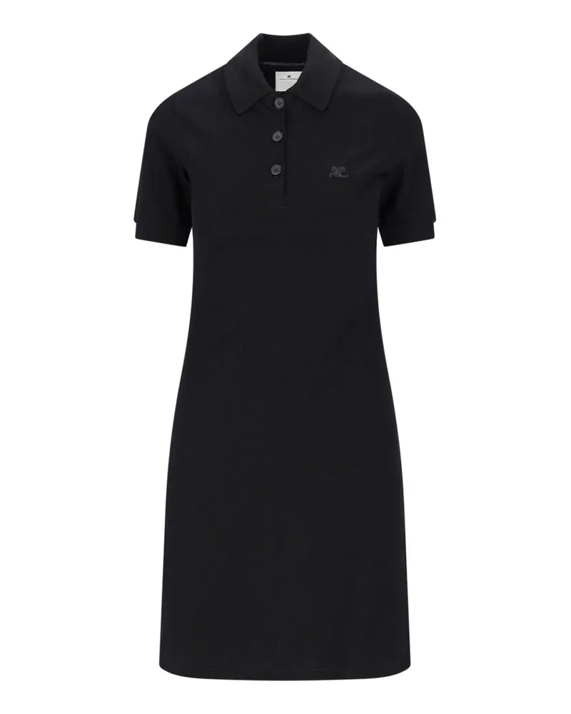 Courrèges Poloshirt - Schwarz Schwarz